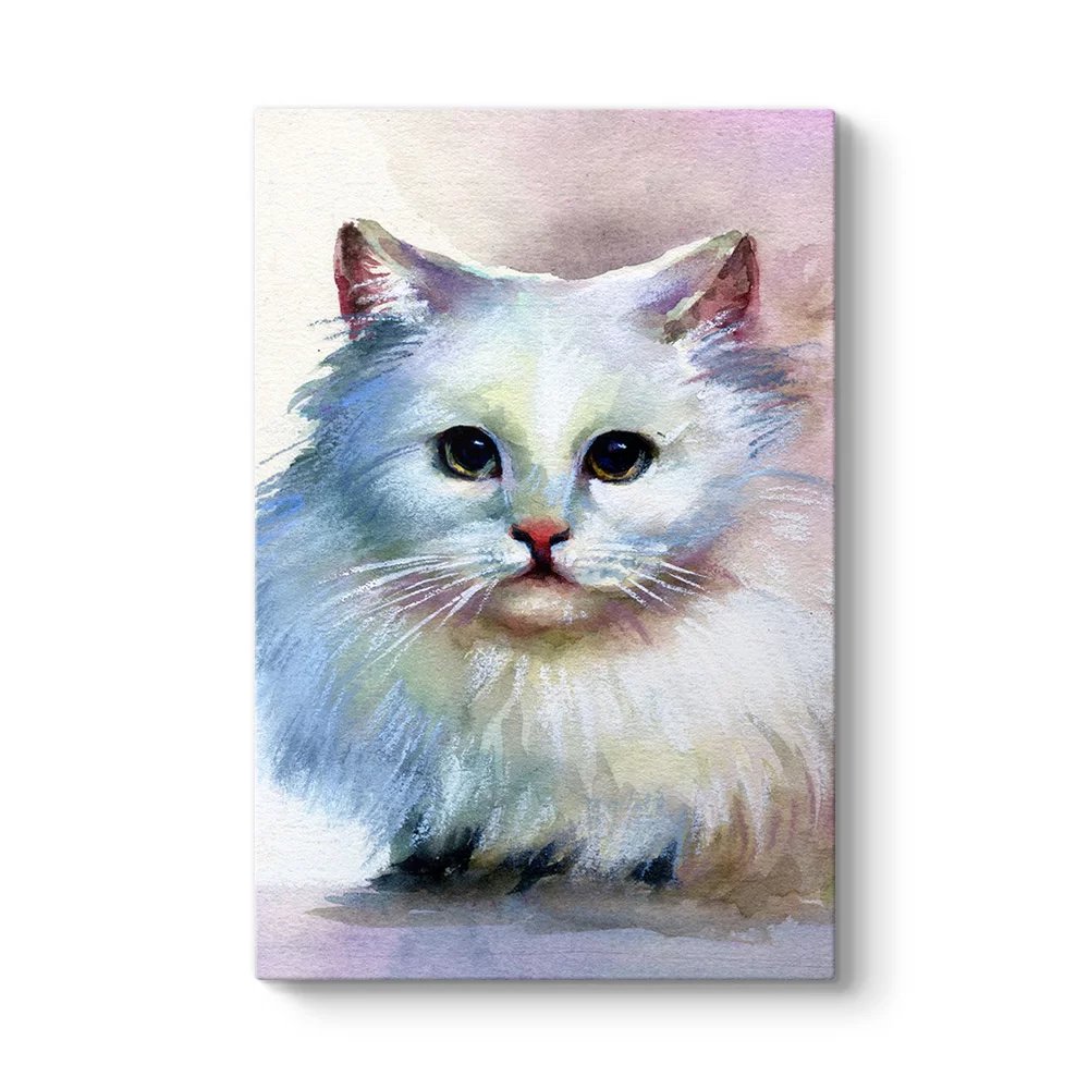 SuluBoya Kedi Tablosu - Model 2